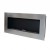 Murus 1200 - Narrow Brushed Steel Wall-mounted Bioethanol Fireplace