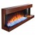 Napoleon Stylus Steinfeld Wall Mounted Electric Fireplace With Brown Walnut Frame
