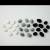 24 Grey ceramic pebbles