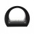 Ethanol stand fireplace in black with wide arch