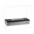 Steel and glass tabletop bio fireplace in square design
