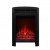 Black standing electric fireplace