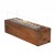 Planika Galio Outdoor gas fireplace in corten steel finish and with manual control system