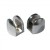 Steel brackets for safety glass