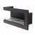 Left-facing corner fireplace for installation 85 cm