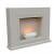 Fireplace stove in white