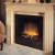 Black built-in electric fireplace without heating - width 60,5 cm