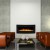 Middlesexs Black Curved Electric Fireplace for Wall