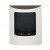 Retra Duo white wall mounted bioethanol fireplace from Nordlys Denmark