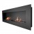 Murus 1600 - Thin Black Wall-mounted Bioethanol Fireplace