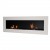 Murus 1600 - Thin Matte White Wall-mounted Bioethanol Fireplace