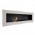 Murus 1600 - Thin Matte White Wall-mounted Bioethanol Fireplace