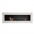 Murus 1600 - Thin Matte White Wall-mounted Bioethanol Fireplace