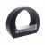 Ethanol stand fireplace in black with wide arch