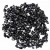 Black crystals decoration for gas fireplace