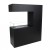 Black Room Divider Bio Fireplace