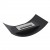 Curved bio fireplace for table
