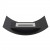 Curved bio fireplace for table