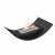 Curved bio fireplace for table