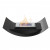 Curved bio fireplace for table