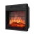 ArtiFlame AF18B black 18-inch built-in electric fireplace insert with brick-look backplate and LED flame