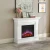 ArtiFlame Albion electric fireplace suite in white with AF23BS insert