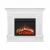 ArtiFlame Albion electric fireplace suite in white with AF23BS insert
