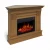 ArtiFlame Albion light oak electric fireplace suite with corner or flat wall placement