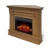 ArtiFlame Albion light oak electric fireplace suite with corner or flat wall placement