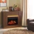 ArtiFlame Linz brown 2-in-1 electric fireplace with LED mood lighting effect