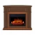 ArtiFlame Linz brown 2-in-1 electric fireplace with LED mood lighting effect