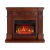 Toscana oak-finish electric fireplace suite with 23-inch insert