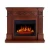 Toscana oak-finish electric fireplace suite with 23-inch insert