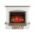 ArtiFlame Woodley white grey oak electric fireplace with 23-inch insert