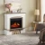 ArtiFlame Woodley white grey oak electric fireplace with 23-inch insert