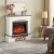 ArtiFlame Woodley white grey oak electric fireplace with 23-inch insert