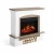 ArtiFlame Woodley white grey oak electric fireplace with 23-inch insert