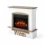 ArtiFlame Woodley white grey oak electric fireplace with 23-inch insert