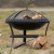 Atlanta firepit in black