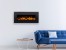 Avon Black Wall Electric Fireplace