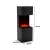 Glow Fire Beethoven Black - OMC 600 | Freestanding Water Vapour Fireplace, 170 cm x 60 cm x 50 cm