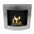 Wall mounted, stainless steel bio fireplace in a curved design