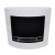 Curved Ethanol Fireplace in White