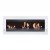 Large White Bio Fireplace for Wall Mounting