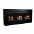 Large Black Bio Ethanol Fireplace