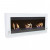 Large White Bio Fireplace for Wall Mounting