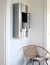 Uniquely designed bio ethanol wall fireplace with a glass window panel