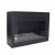 Nebraska Black square wall-mounted bioethanol fireplace
