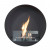 Delaware Black - Round Wall-mounted bioethanol fireplace