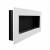 Murus 1200 - Narrow Glossy White Wall-mounted Bioethanol Fireplace